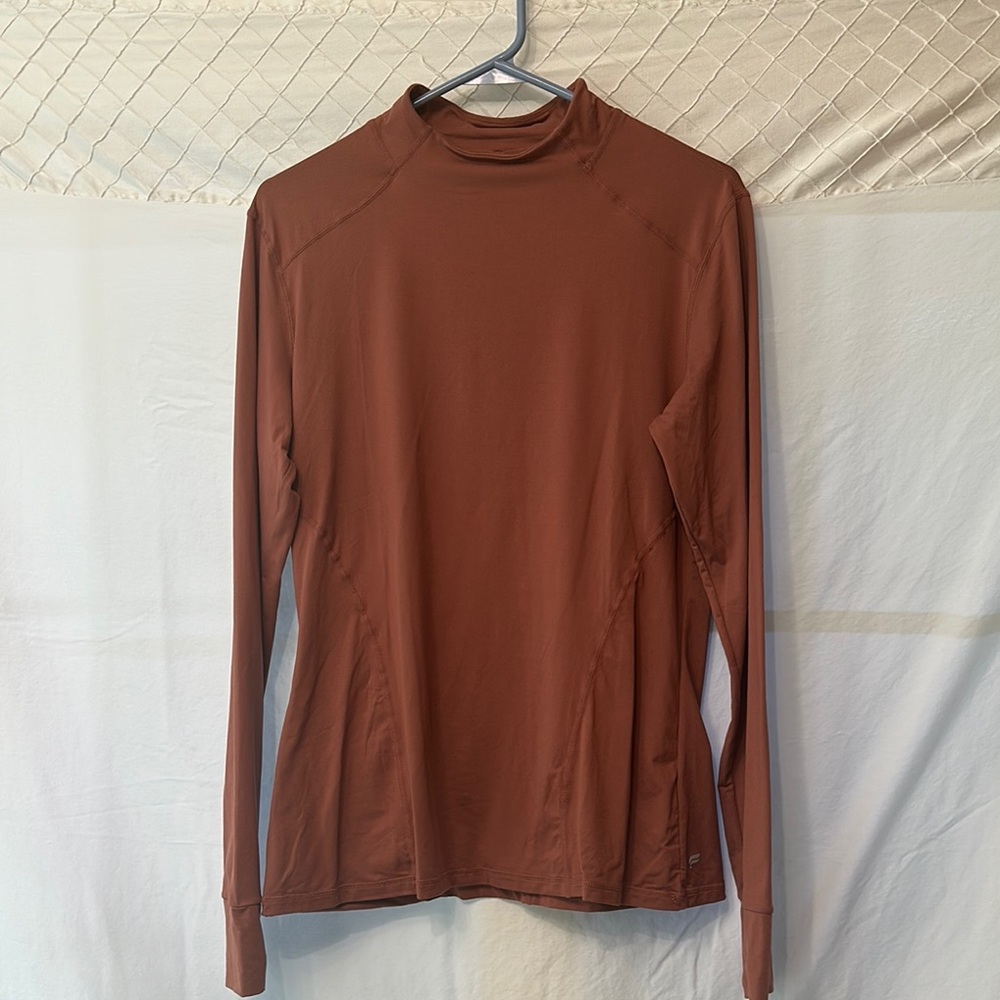 Fabletics Rust Long Sleeve Top